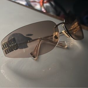 Miu Miu A51s Runway Glasses Gold & Purple